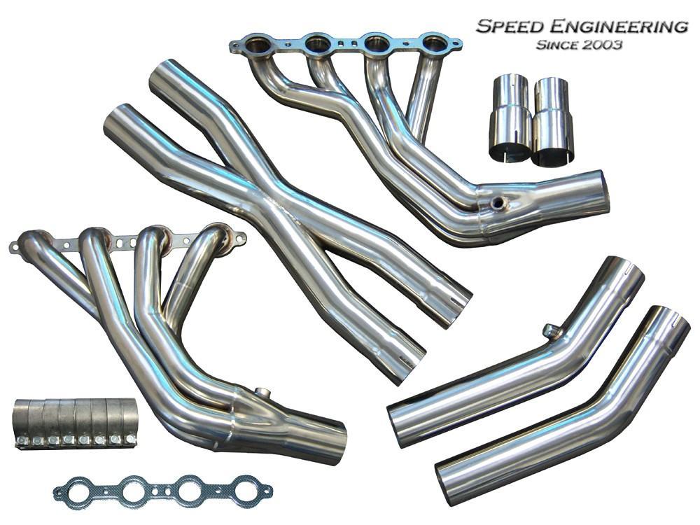 SPEED ENGINEERING LONG TUBE & X-PIPE 97-04 C5 CORVETTE