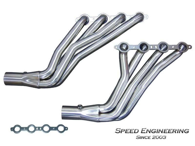 SPEED ENGINEERING LS SWAP LONG TUBE HEADERS 1960+ C10 TRUCK