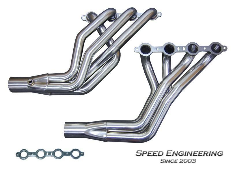 SPEED ENGINEERING LS SWAP LONG TUBE HEADERS 1979-2004 MUSTANG