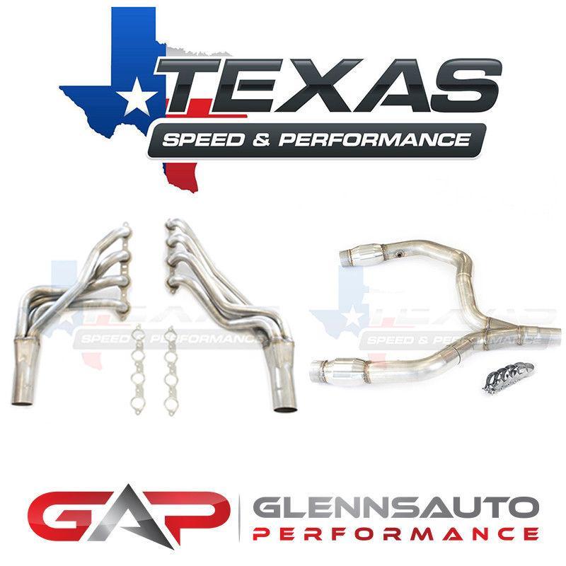 Texas Speed (TSP) 98-02 F-Body Camaro Long Tubes w/ Catted Y-Pipe