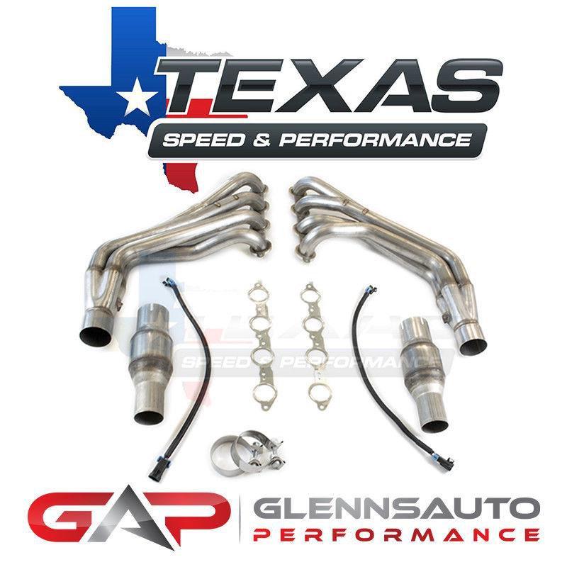 Texas Speed (TSP) 10-15 5th Gen Camaro Long Tubes w/ Optional Catted X-Pipe